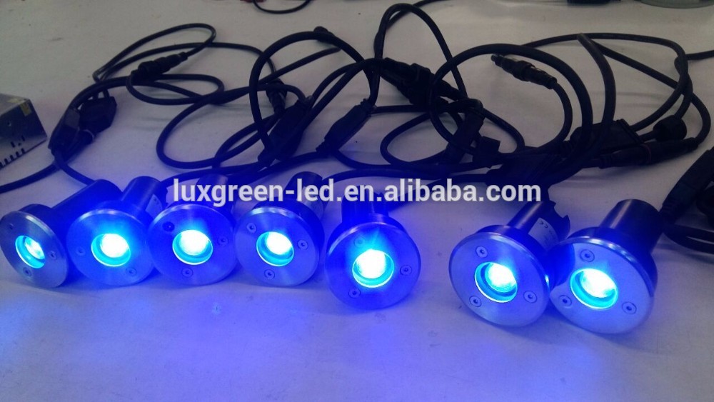 IP67 Round 3w RGB led underground light with 3 years warranty