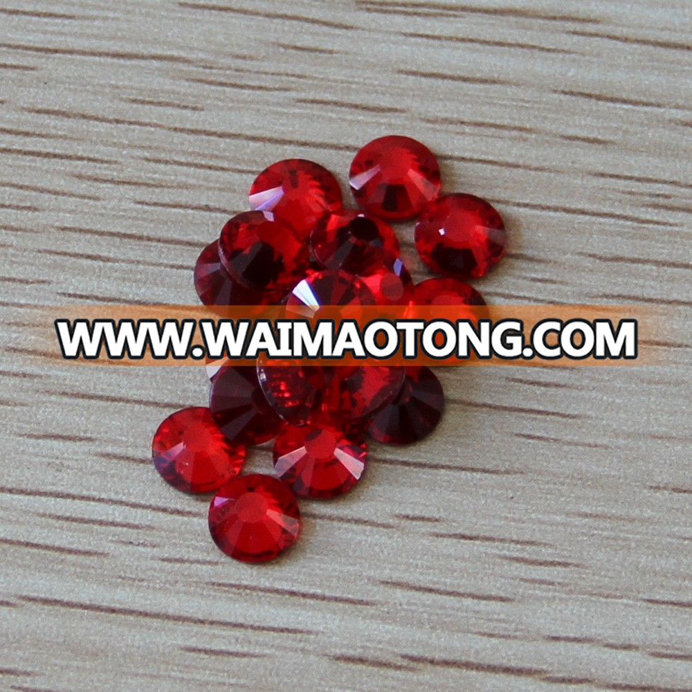 SS30 red color hot fix rhinestone new good quality factory sale flat back rhinestone