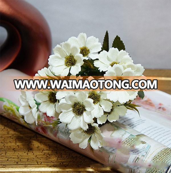 Beautiful color silk artificial cosmos flower for home decoration