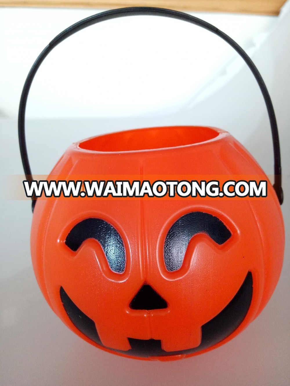 Halloween gift box plastic tube/basket pumpkin bucket