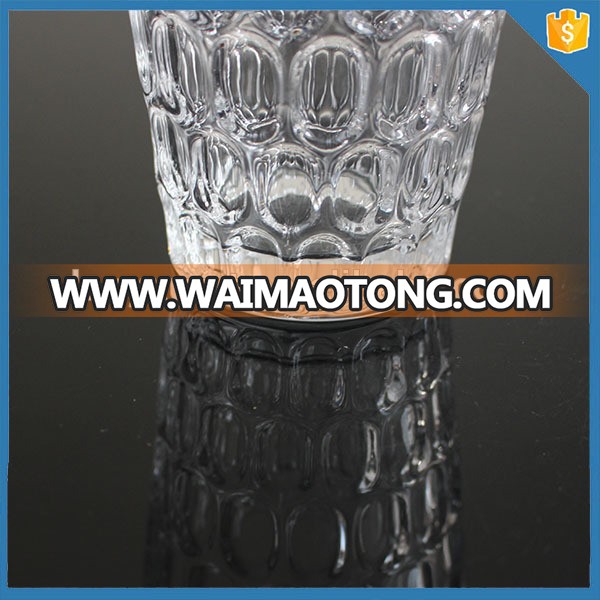 fingerprint hand pressed crystal glass glitter tumbler