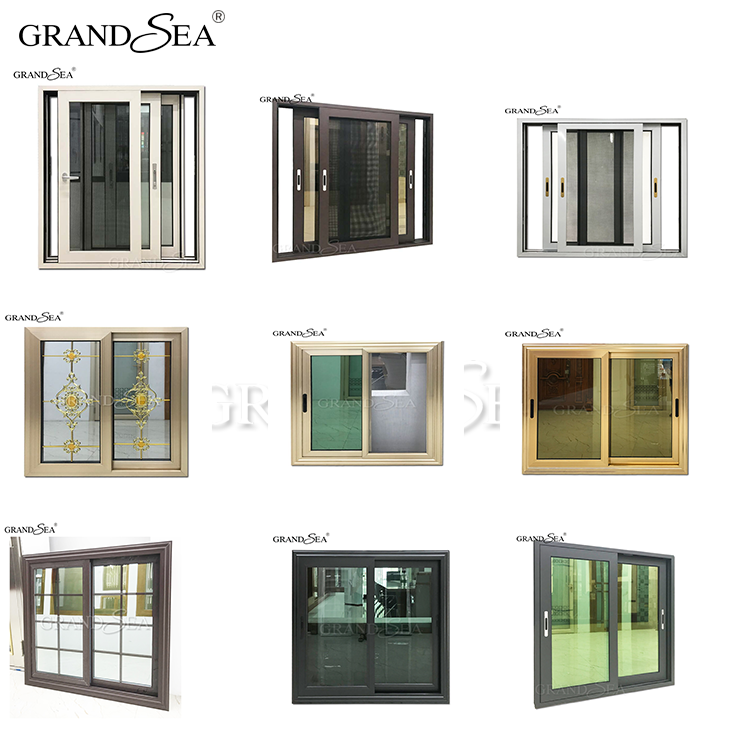 Luxury design heavy duty accordion door  3 trcks sound proof interior sliding door aluminium windows