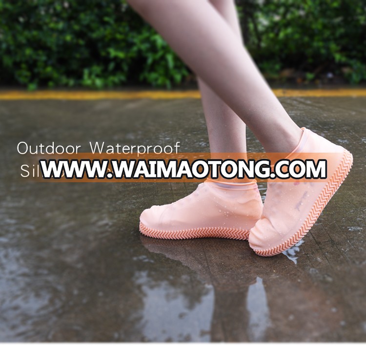 Waterproof silicone shoe cover for men and women