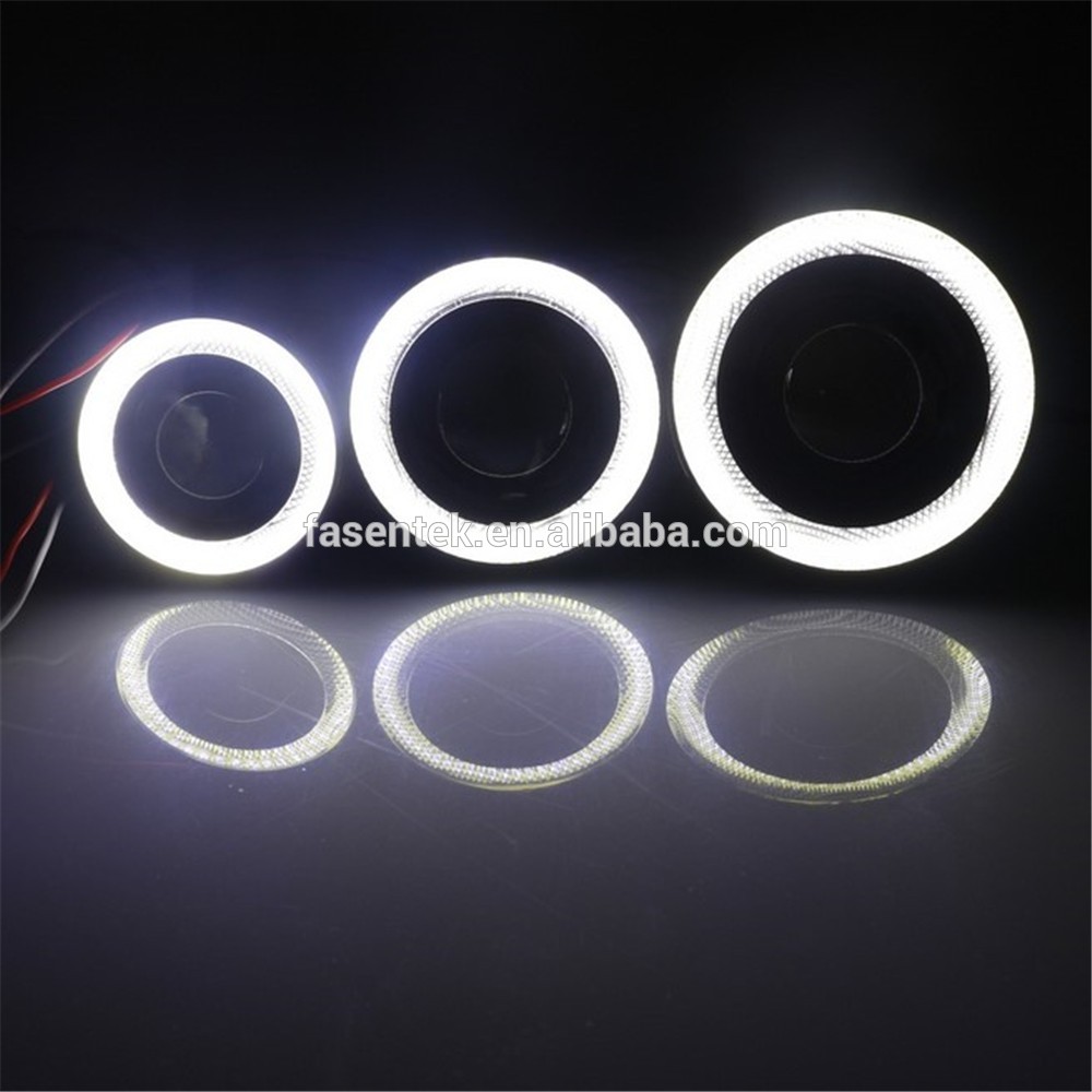 12V 30W COB Angel Eyes Fog Light LED Daytime Running Light 2.5 inch 3 inch 3.5 inch