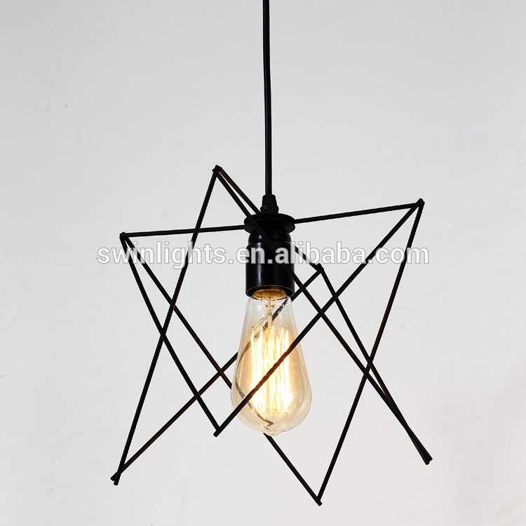 Modern aluminum wire birdcage pendant lamp, loft hanging lamp