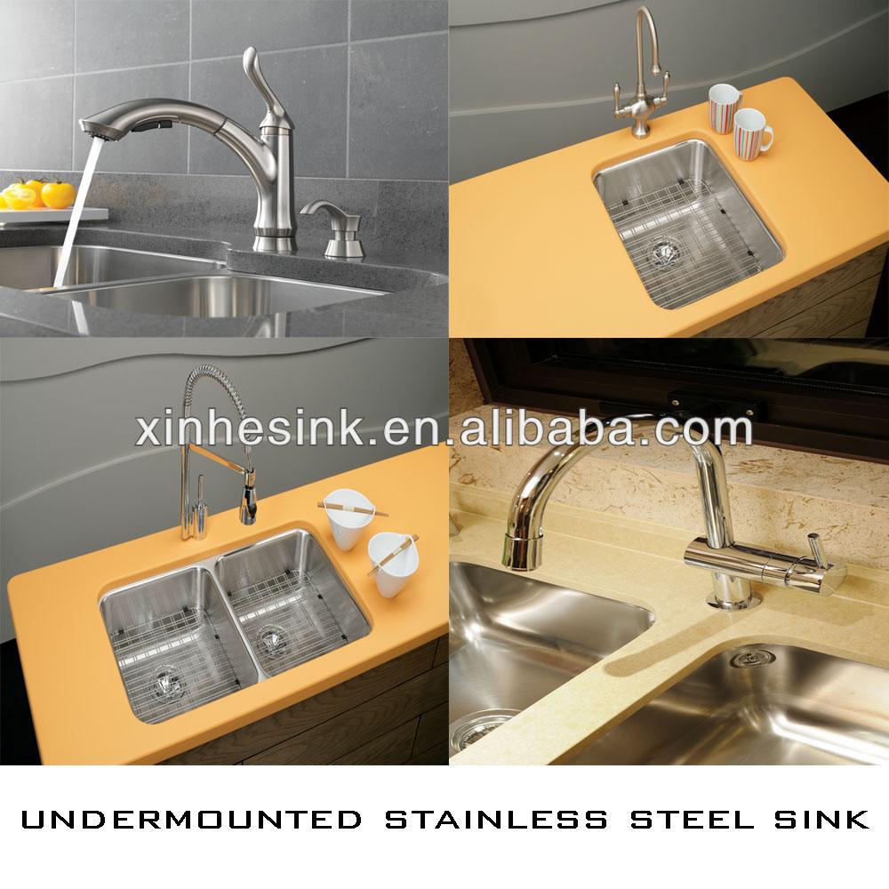 Cupc Utility Stainless Steel 50/50 Double Bowl Undermounted Sink for Kitchen