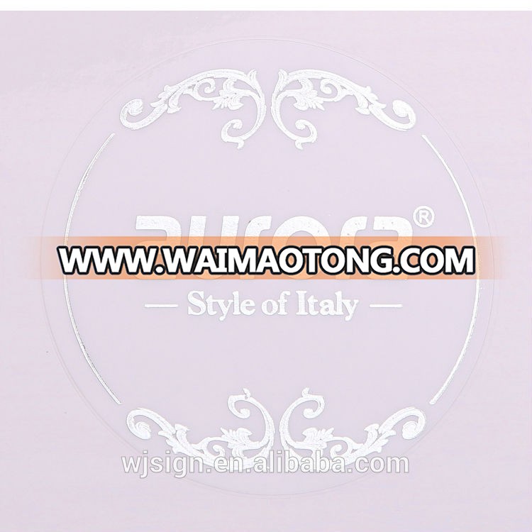 Clear Reusable Self Adhesive Label Transparent Sticker With Hot Stamping