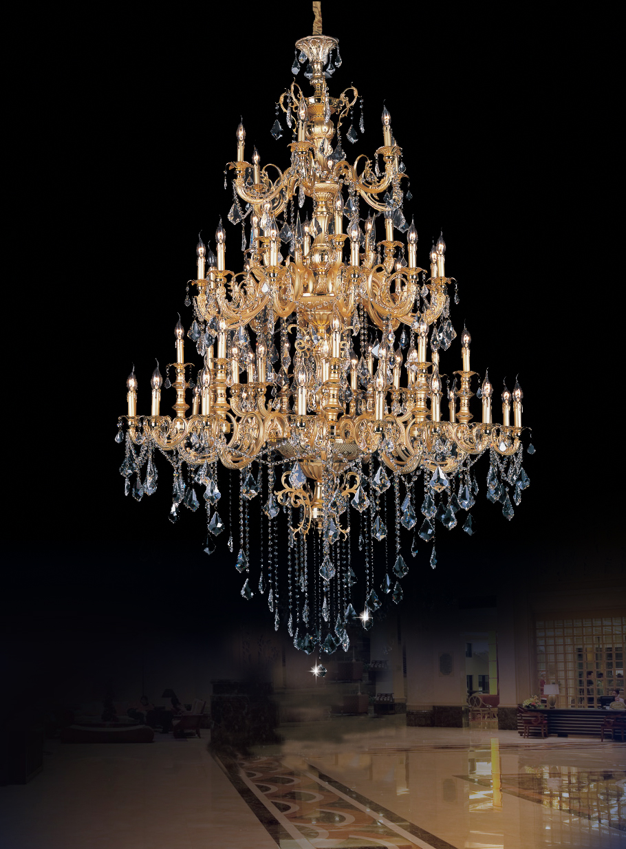 2019 HONGKONG Classic modern hotel chandelier MDG2012-60 for wedding lamp hotel light