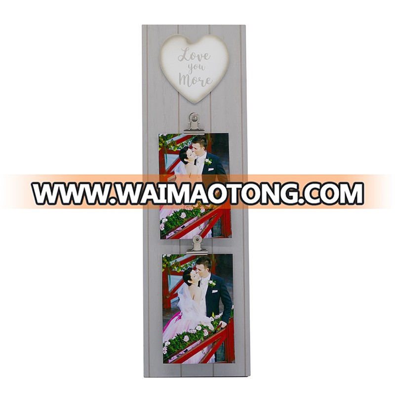 Hot Sale Wooden Picture Wall Decor Love Frame Custom High Quality Wood Wedding Frame