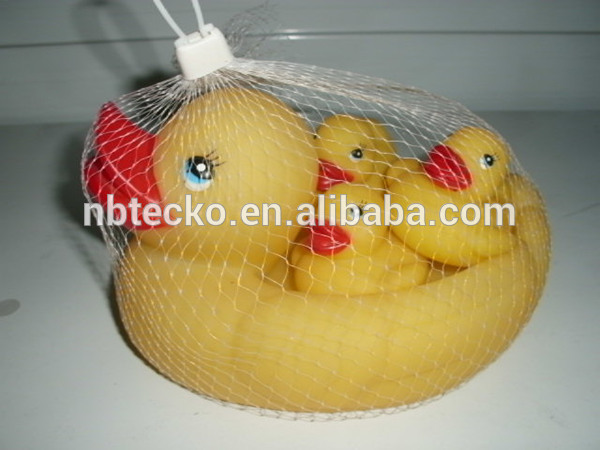 Floating rubber duck eco-friendly baby bath family duck set