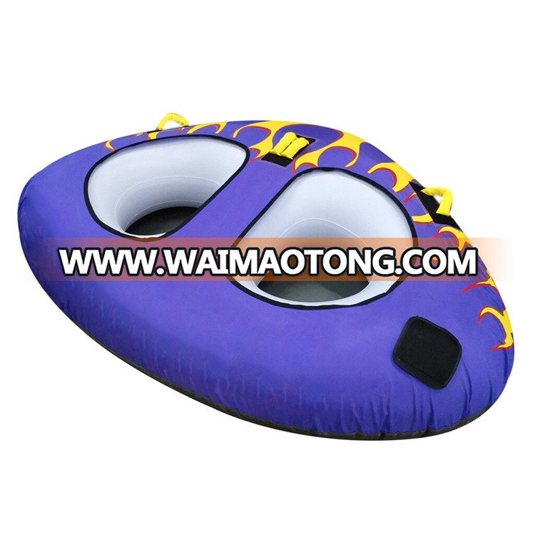 triangle water sports equipment inflatable towable tube for 2 persons