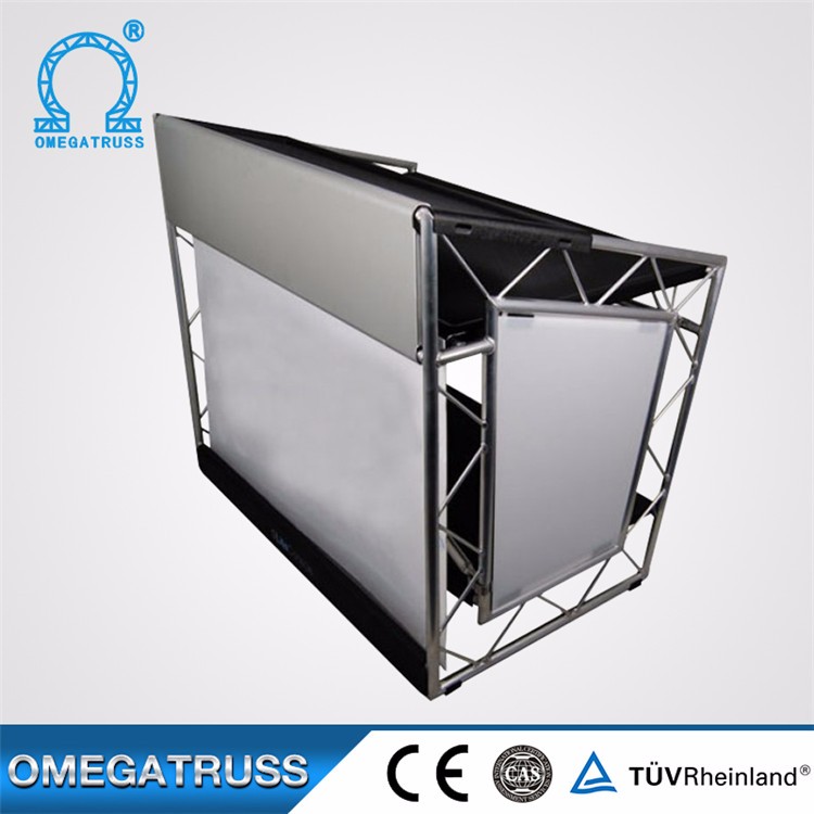 black colour aluminum music booth truss with used for indoor concert