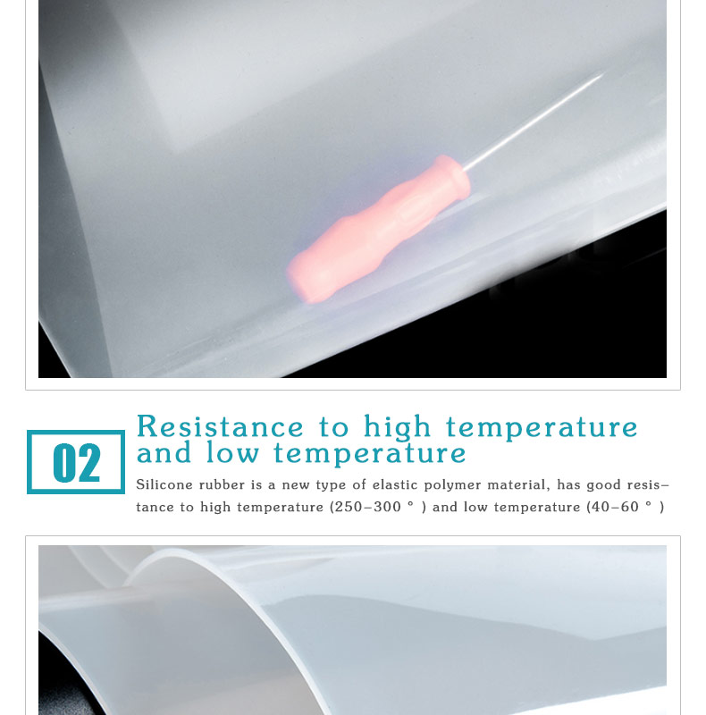 1mm heat resistant silicone rubber sheet roll for different usage