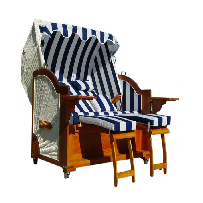 roofed wicker german beach chair for sale