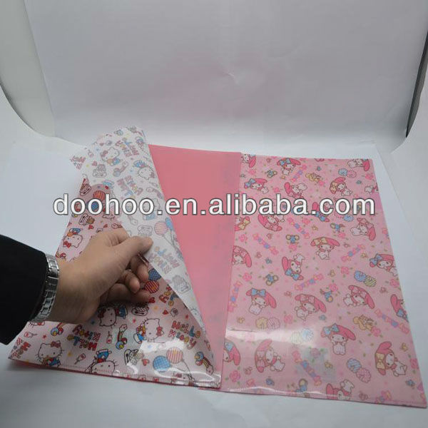 eco-friendly pp document 3D lenticular color box for printing