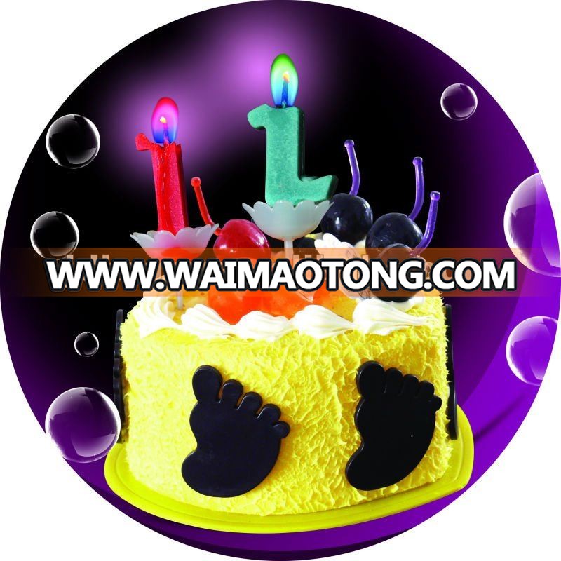 Birthday party use Color flame feature number candles