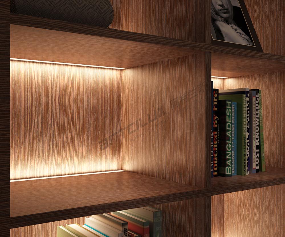 A2700 12V led cabinet light can be mounted in the wooden shelf,The length can be customized