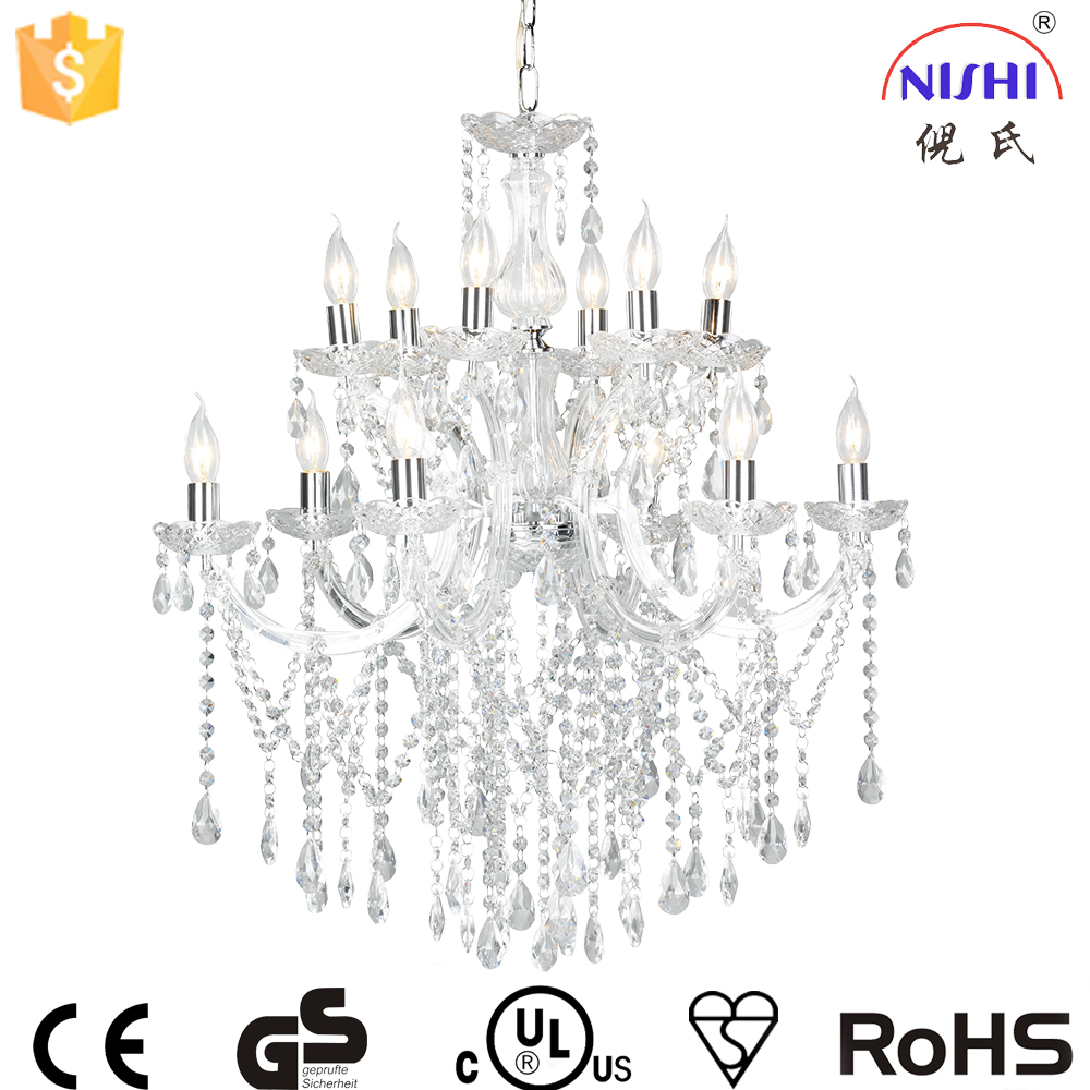 Crystal Chandelier 5 Lights Crystal-Like Acrylic Clear Color NS-120201W