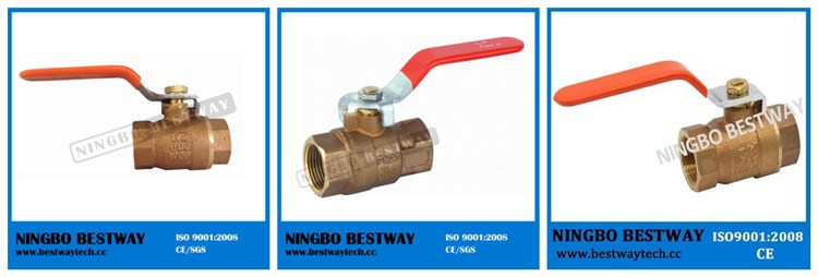 LG2/B62/C83600 full flow Bronze Ball Valve with steel handle