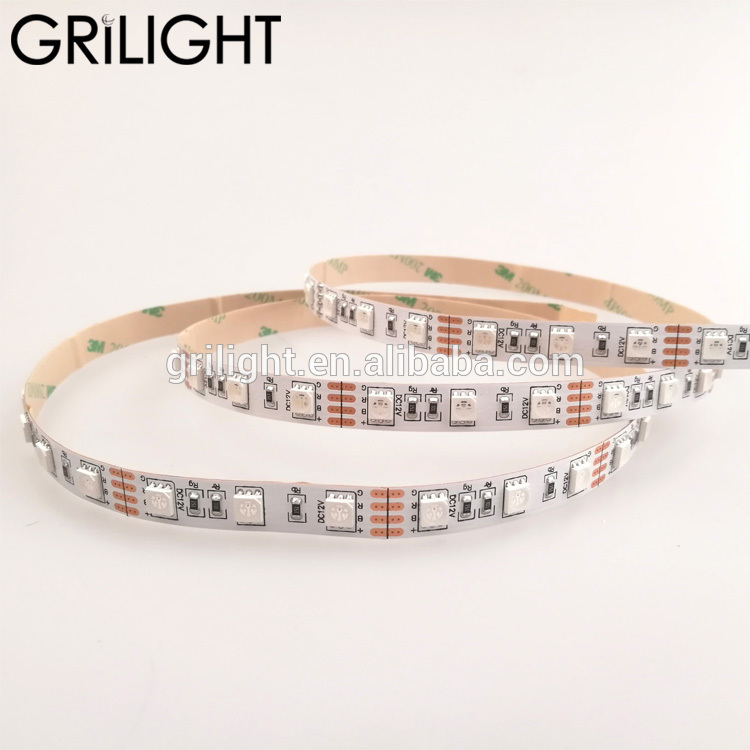 12VDC 24VDC SMD5050 RGB led strip light with UL CE RoHS and 3 years warranty