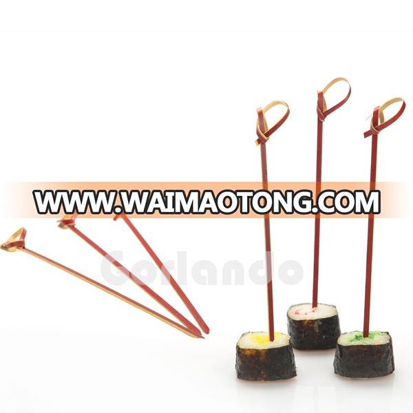 Colored Cocktail Decorative bamboo knotted skewers