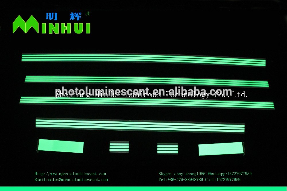 photoluminescent anti-slip tape/glow in dark anti-slip tape