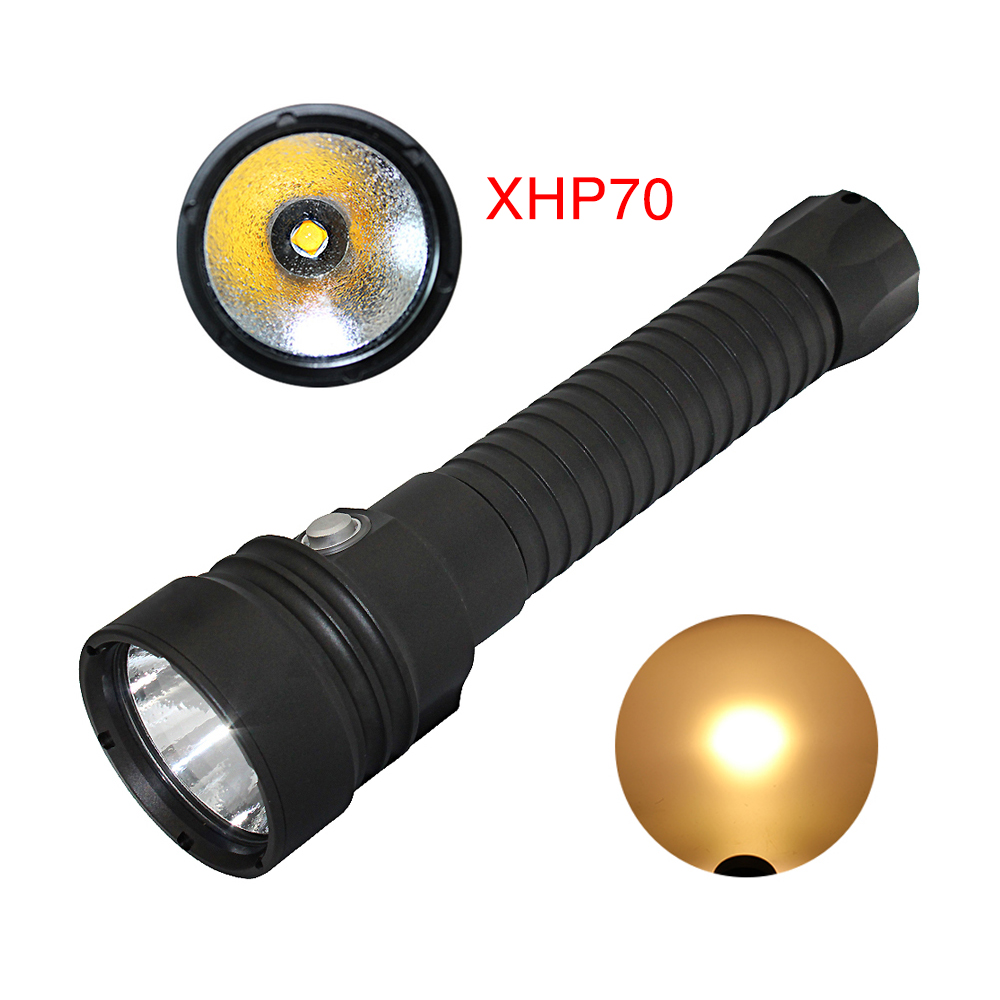 Zoom adjustable led diving hunting flashlight with XHP70 tactical linternas LED torch flashlight