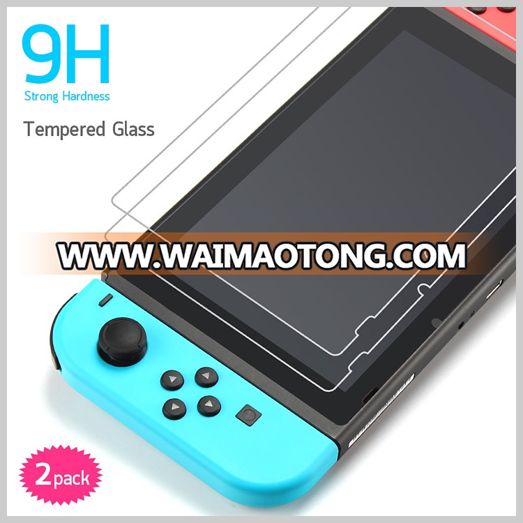 2 Pack 9H Hardness Anti Shock Tempered Glass Screen Film Protector for Nin tendo Switch