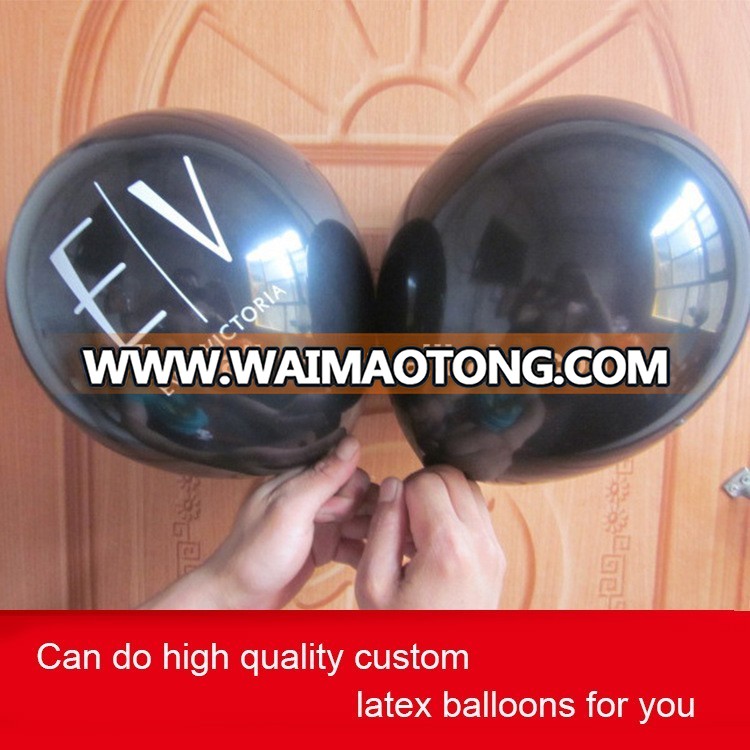 12 inch 3.2G one color two side custom design printed advertising latex balloons