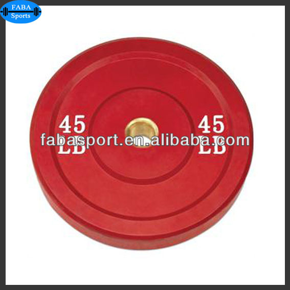 Solid Rubber Barbell Bumper PlateS