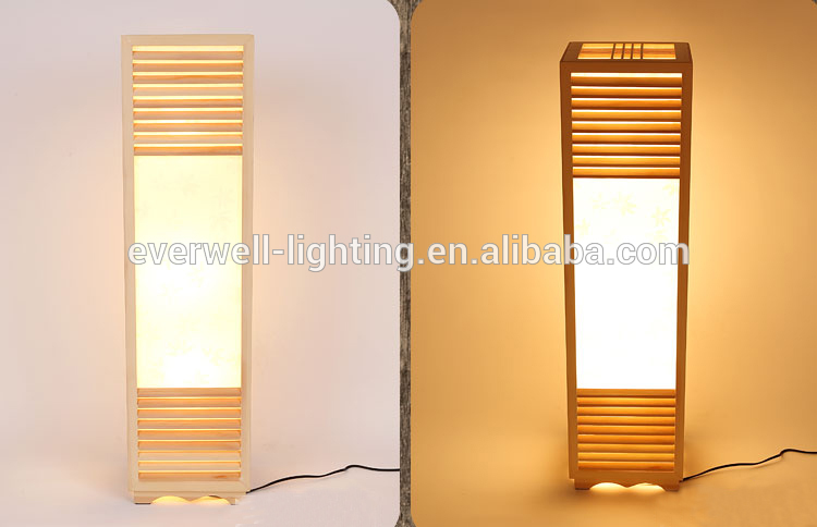 modern  high quality decorative design wooden floor lamp