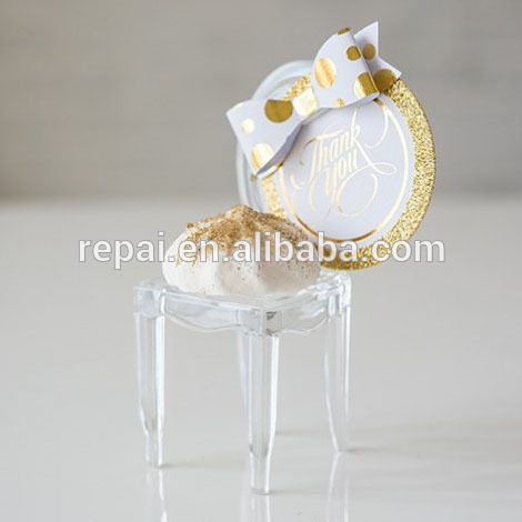 miniature clear Acrylic Chair Place Card Holder wedding favor party favor