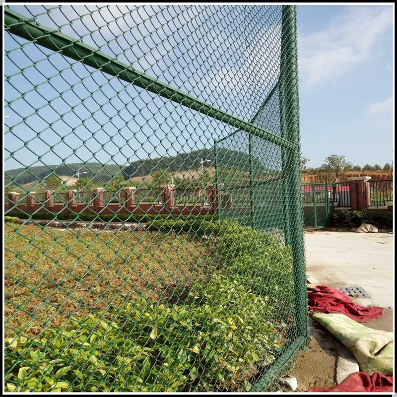 PVC-coated construction chain link fence