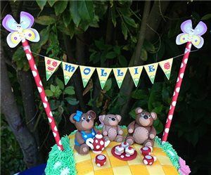 Eco-friendly custom designs birthday party cake banner decorations