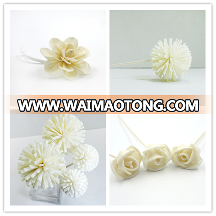 Fashion customize handmade nature sola wood flower for reed diffuser