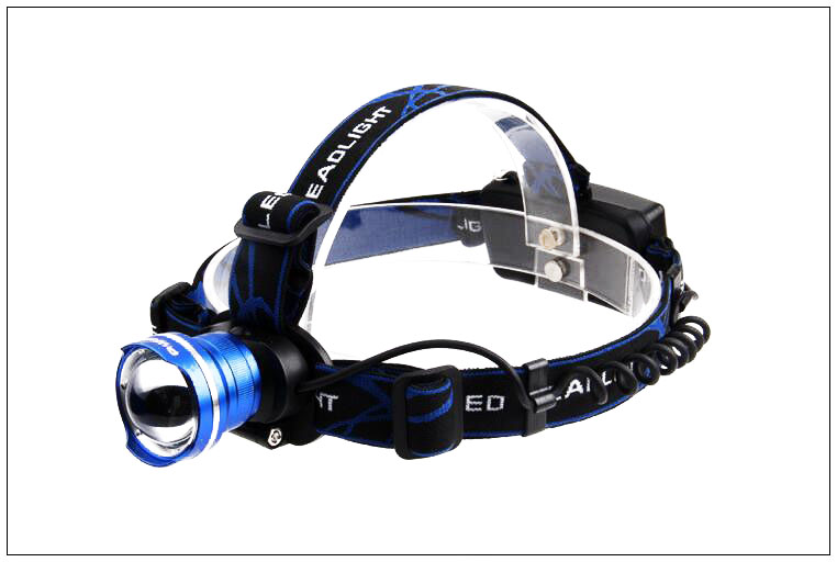 Factory direct 18650 fisheye headlights zoom XML-T6 light head light fishing head riding headlights