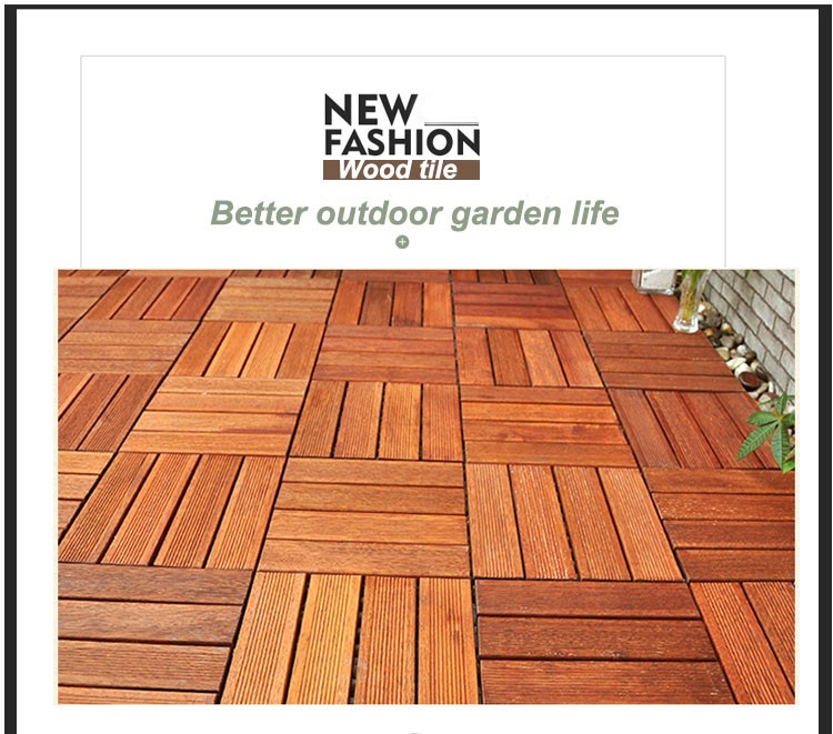 Interlocking tile Flooring tile Merbau floor terrace wood