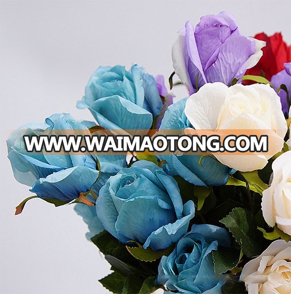 New style 9 heads artificial diamond rosebud for wedding decoration