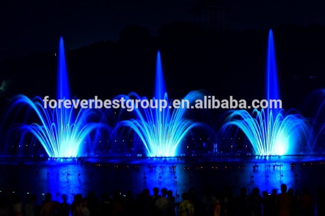 large size outdoor  Decorative Music Fountain Movable Dancing Garden Fountain with underwater lights