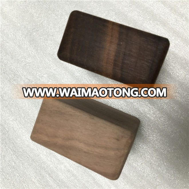 High End Smooth Sanding Finish Walnut and Maple Wood Display Block for Kids Building Toy