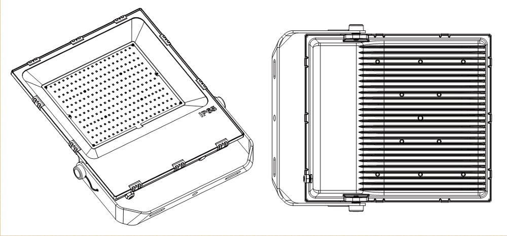 Shenzhen outdoor High efficient New Module150W LED floodlight, cob led floodlight