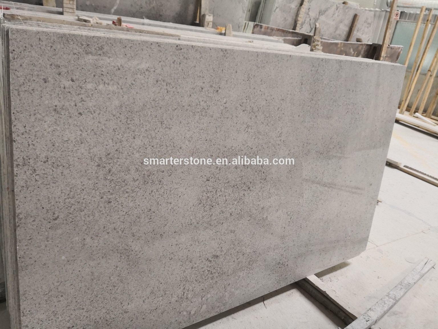 In Stock 18MM Thickness Marble Slabs Olessa Grey Marble Slab for Paving