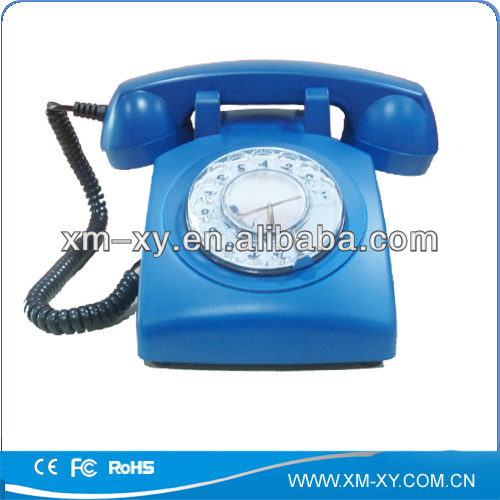 black landline LED display retro telephone foe desktop