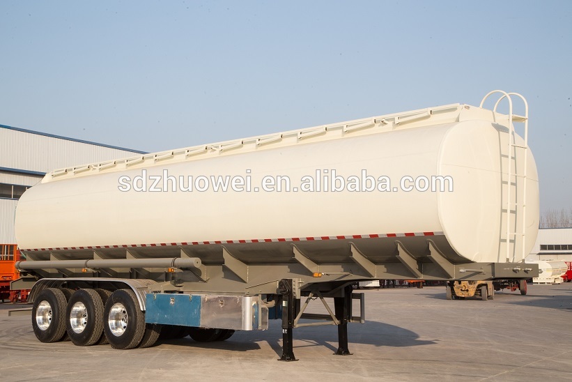 Heavy Duty Capacity 60000 liters Fuel Tanker Trailers Dimensions