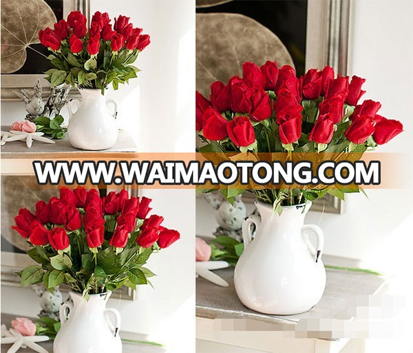 High quality real touch artificial rose flower for wedding decoration