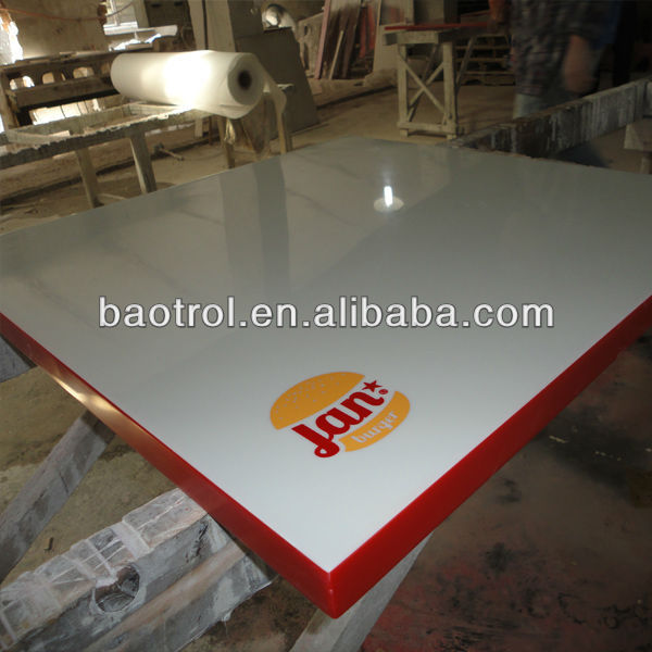 factory sell acrylic solid surface coffee table top