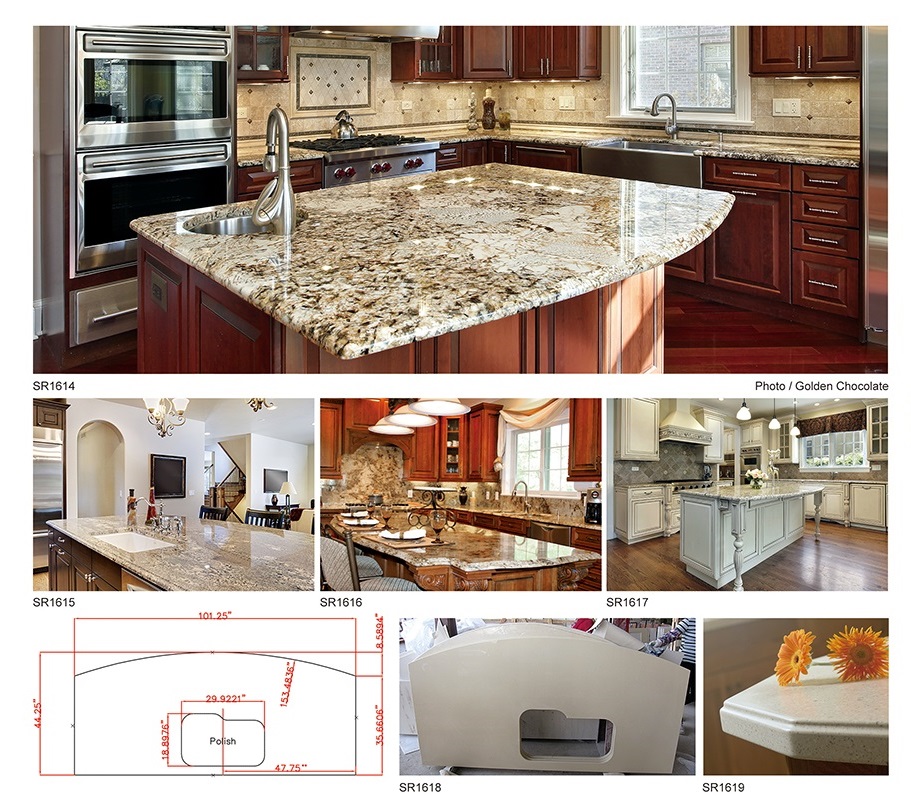 Classical White Granite Kitchen Countertop