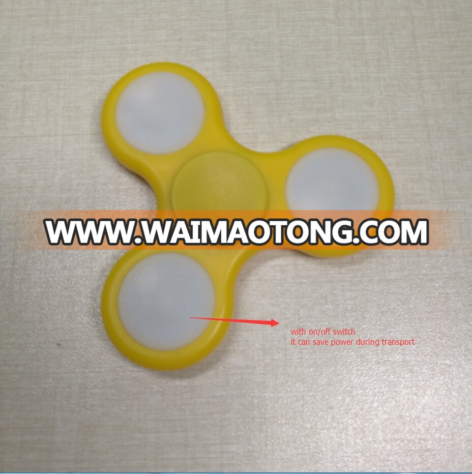 Affordable price Led hand spinner Hot sales glowing Customized led spinner toys China factory wholesales