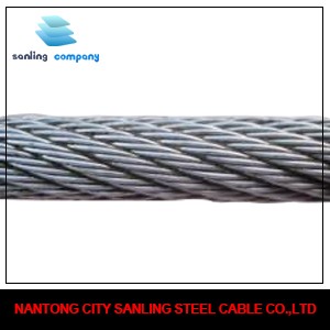 19*7 ungalvanized steel wire rope