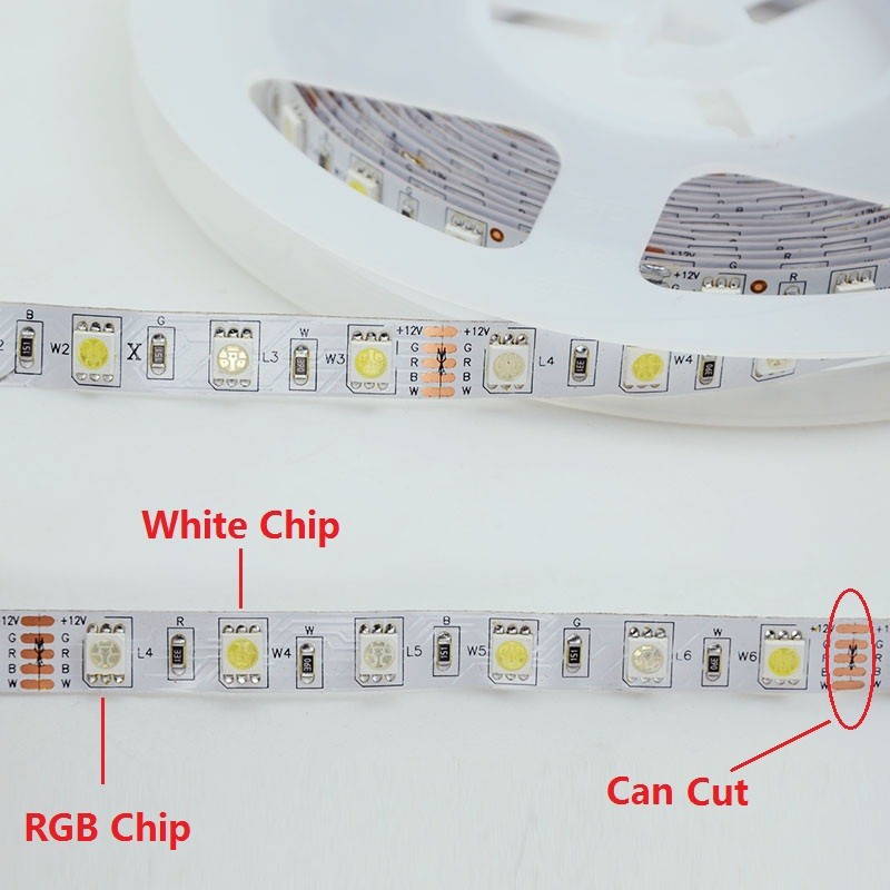 RGBW / RGBWW LED Strip with Waterproof DC12V SMD 5050 IP65 60LED Flexible Light